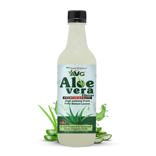 AVG Health Organics Aloevera Fibrous, Pulpy Aloevera Juice, High Potency & Cold