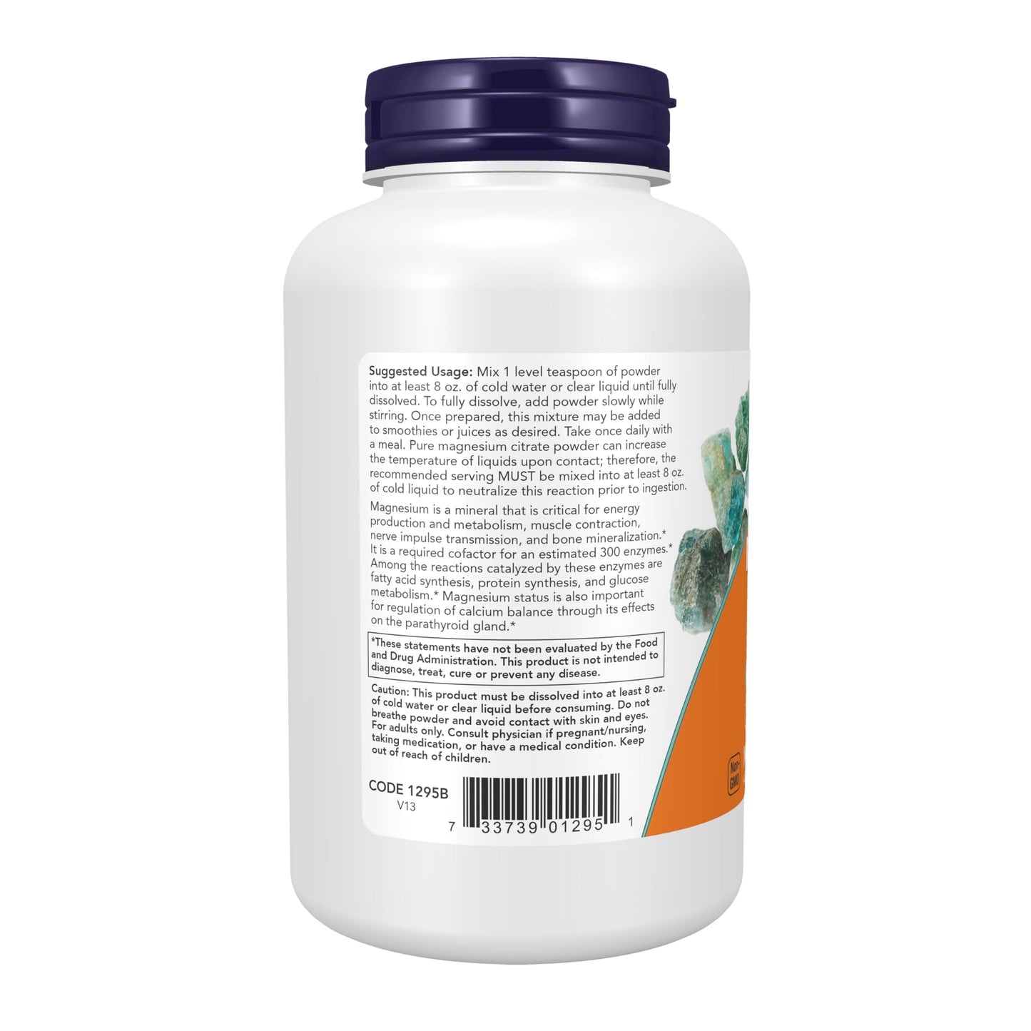 Now Foods, Magnesium Citrate, 100% Pure Powder, 8 Oz (227 G)- image 6