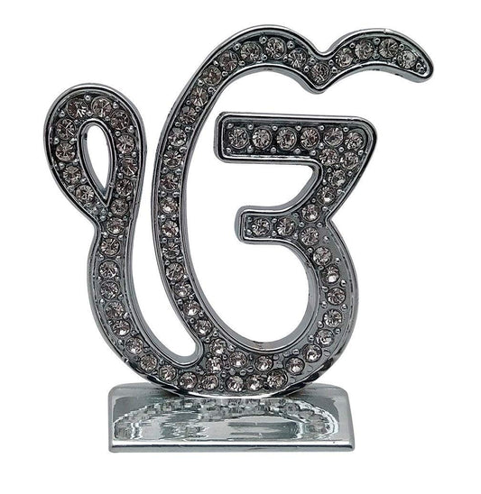 Sikh Religious Symbol EK Onkar Idol IK Onkar Idol (B-58) Silver Metal Statue for