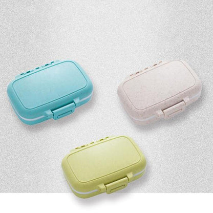 ECOMISTIQ®2xPill's Box Mini Portable Pills Organizer Case for Fish Oil Supplements Daily Green|Health & Beauty|Health Care|Pill Boxes, Pill Cases