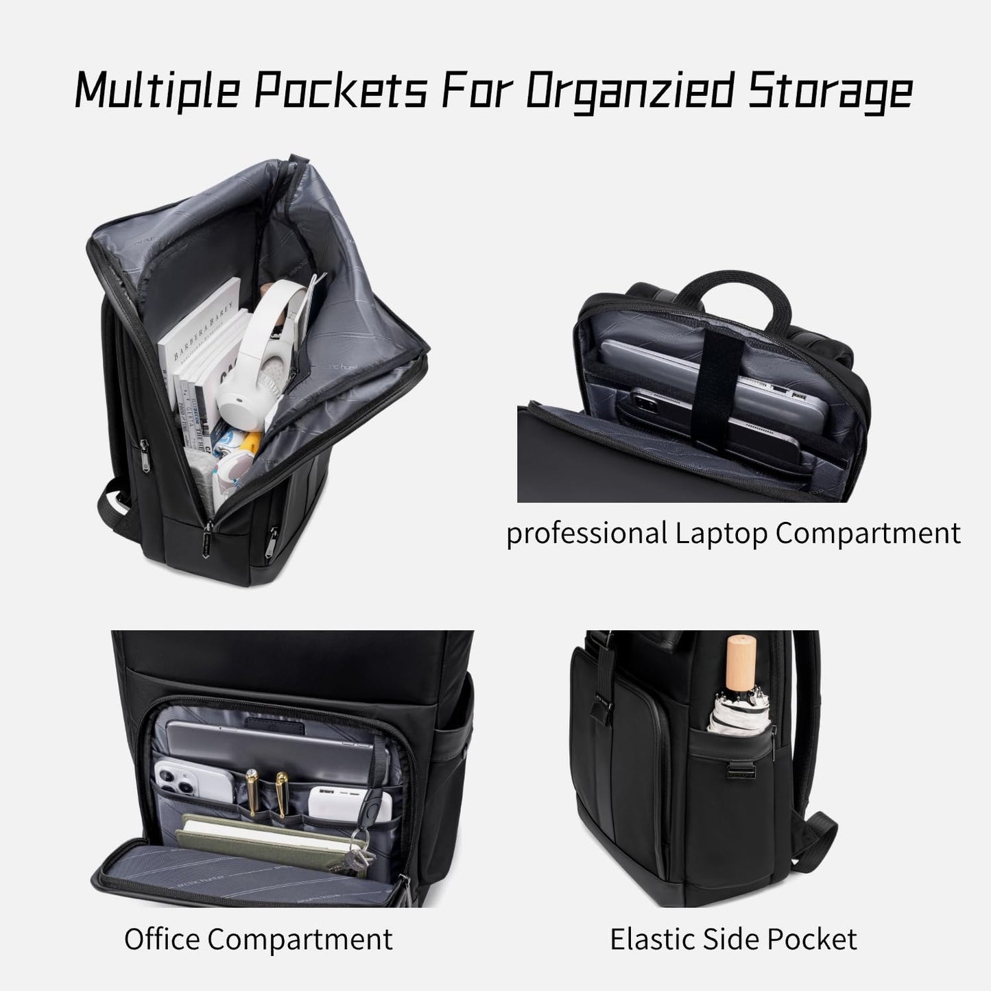 Arctic Hunter Laptop Backpack for Men Women 18L Innovative Nylon Water-repellent Ergonomic EVA Back 15.6" Stylish Laptop Bag Anti-theft Buckle Office Backpack for Daily Commuting College