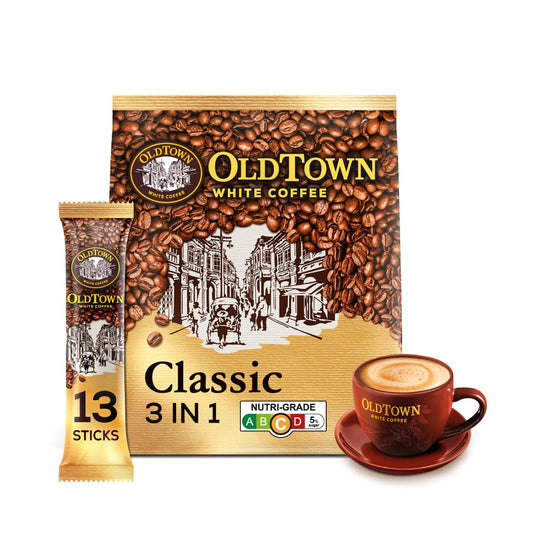 OLD TOWN 3 in 1 Classic White Coffee, 23 Ounce