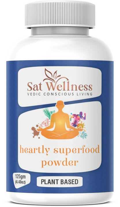 Sat Wellness Heartly Superfood Powder Herbal Supplements for Personal Health Care Improvement