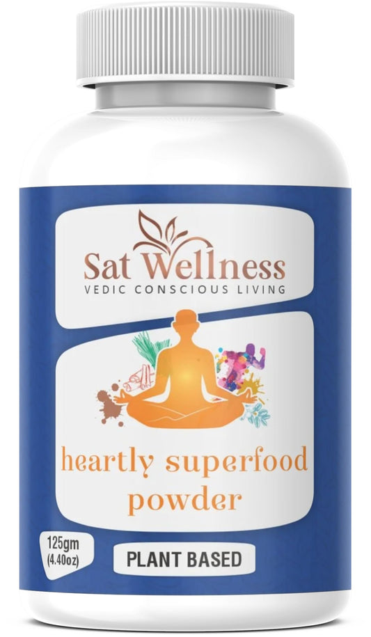 Sat Wellness Heartly Superfood Powder Herbal Supplements for Personal Health Care Improvement