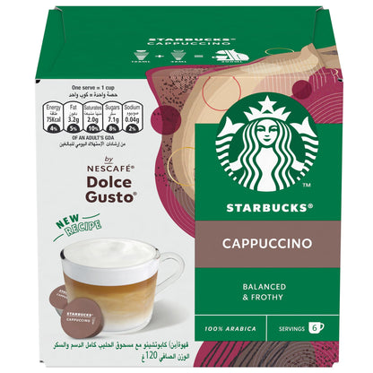 Starbucks Dolce Gusto Cappuccino 12 Capsules