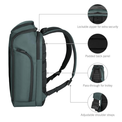 Victorinox Swiss Designed Backpack, Altmont Professional Fliptop Laptop Backpack, Storm, Dedicated Laptop and Tablet Compartment, Business Travel Office Bag For Men, Laptop Bag, 26 Litres, (653288)