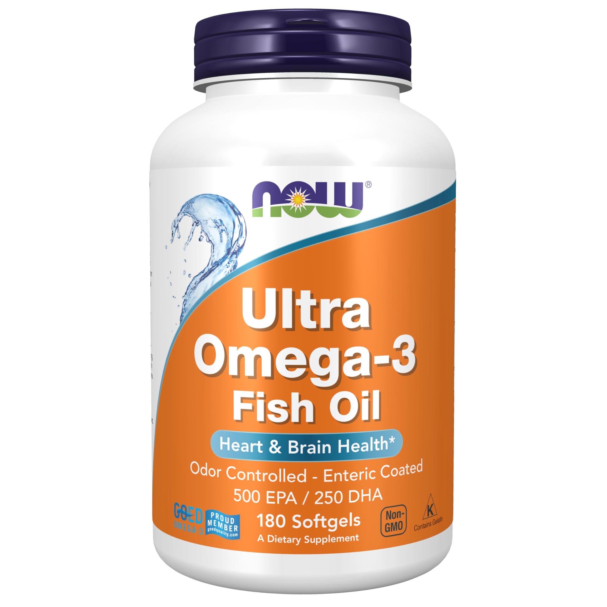 Now Foods, Ultra Omega-3, 500 Epa/250 Dha, 180 Softgels