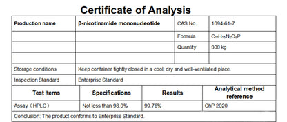 Biotrex Nutraceuticals NMN 500 Supplement, 99% High Purity, NAD Booster, Healthy Energy Levels & Skin Health - 30 Vegetarian Capsules