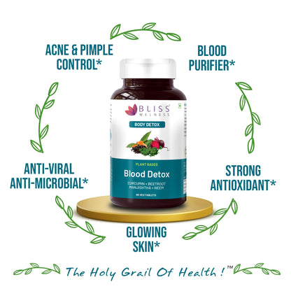 Bliss Welness Blood Detox | Curcumin Beetroot Manjistha Neem Extract -- image 5