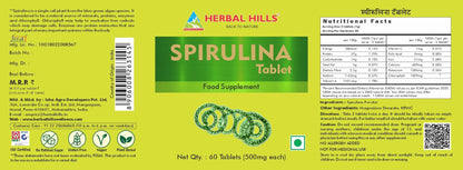Herbal Hills Spirulina Tablets 60 Tablets (Pack of 5)- image 2