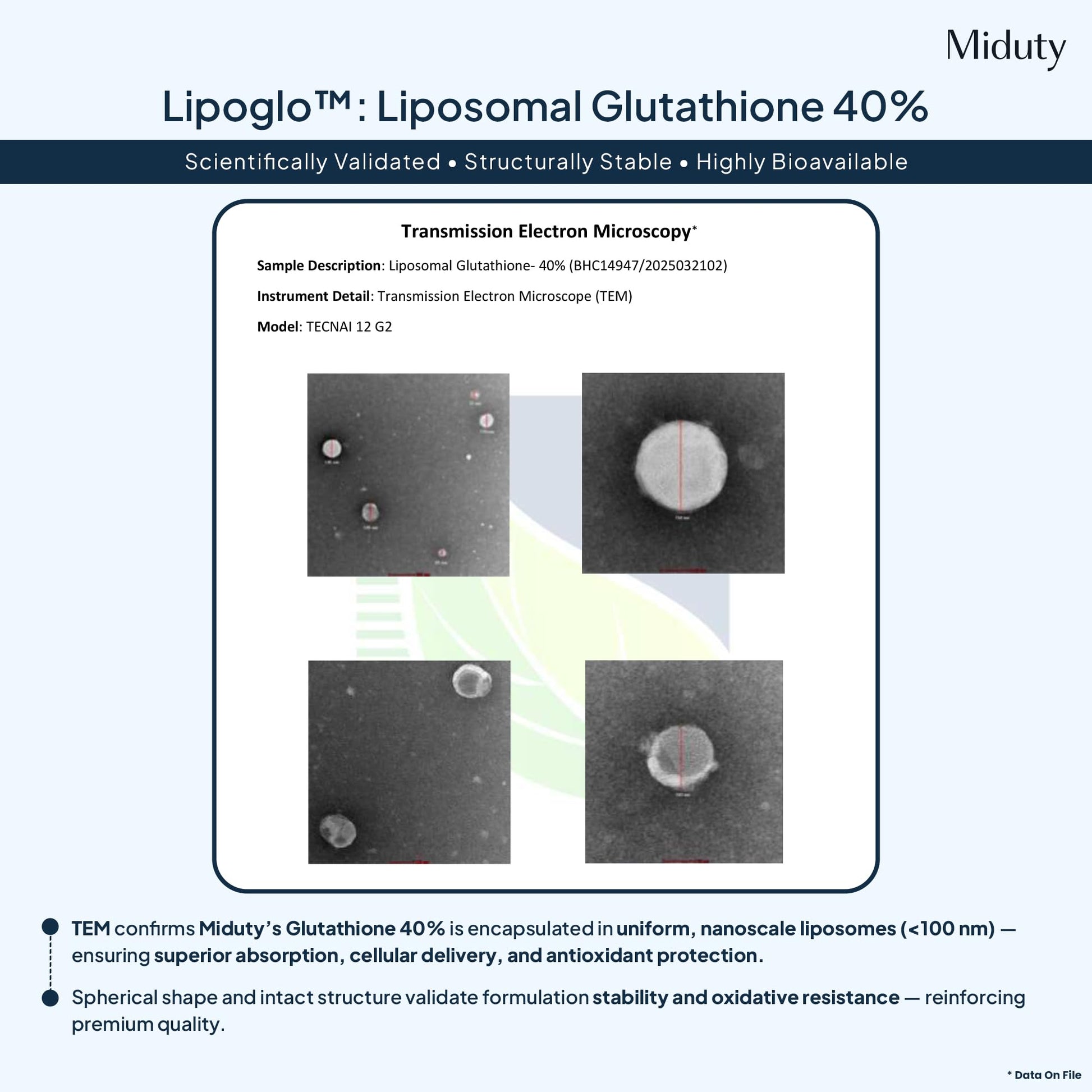 Miduty Liposomal Glutathione 650 mg - Highest Bioavailability & Absorba- image 6
