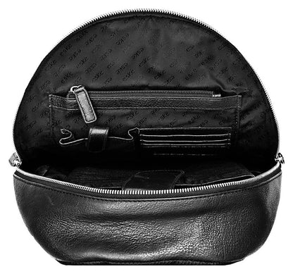 eske Sebastian - Genuine Leather Unisex 30 L Backpack - Fits Upto 13" Inch Laptop - Trolley Strap - Water Resistant - Spacious Compartment - Adjustable Strap