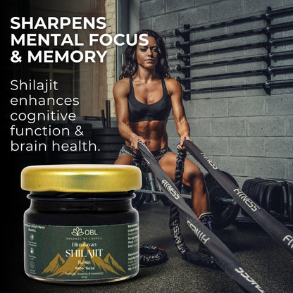 OBL ORGANIC BY LOUPEZ Pure Himalayan shilajit Resin for Men and women |For Strength, Stamina & vitality| Muscle Booster| 160 servings |Ayurvedic Supplement | Pack Of 2-20g each