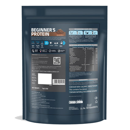 MuscleBlaze Beginner's Whey Protein (Chocolate, 1 kg / 2.2 lb) No Added- image 9
