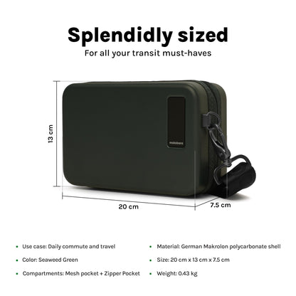 MOKOBARA Moko Mini Sling Bag Hard Shell Travel Crossbody Pouch Black
