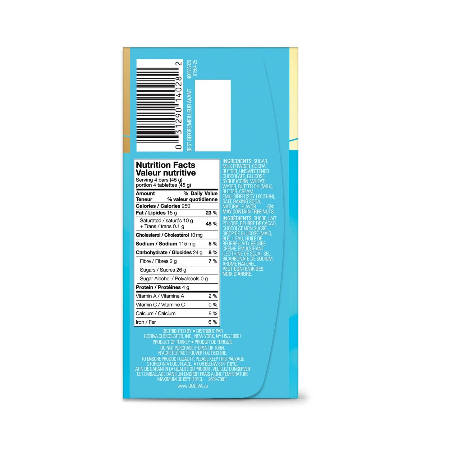 GODIVA Signature Salted Caramel Milk Chocolate Mini Bars 90g With Free Flavourito Kunafa Pistachio Chocolate Bar, 20g By Decadent Foods (Imported Turkey)