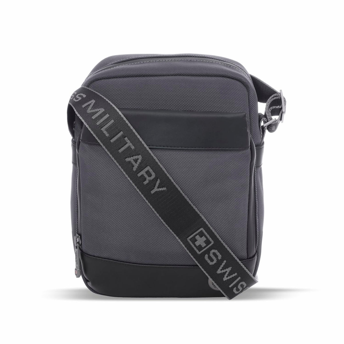 SWISS MILITARY Popper Sling Bag 5L | Cross Body Side Bag with Buckle Closure | Anti Theft Chest Bag | Easy to Carry Bag for Men & Women | Mini Travel Bag for Phone Passport Wallet Key and Earbuds Grey