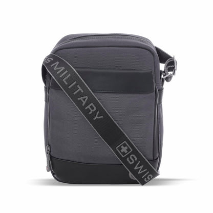 SWISS MILITARY Popper Sling Bag 5L | Cross Body Side Bag with Buckle Closure | Anti Theft Chest Bag | Easy to Carry Bag for Men & Women | Mini Travel Bag for Phone Passport Wallet Key and Earbuds Grey