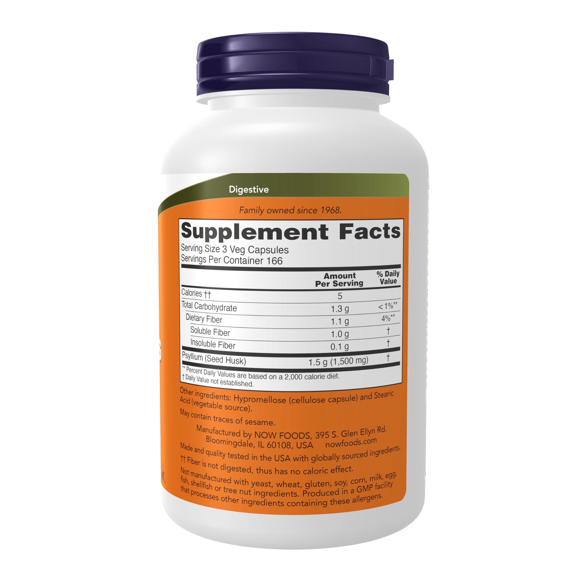 Now Psyllium Husk 500mg 500cap- image 8