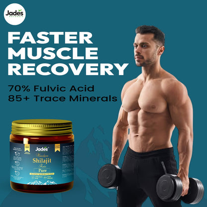 Jades Naturals Himalayan Shilajit Resin 10g | Pure & Authentic | Rich in Fulvic Acid & Trace Minerals | Premium Ayurvedic Supplement for Energy, Strength & Vitality |Pure Himalayan Shilajit