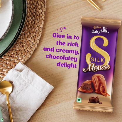 Cadbury Dairy Milk Silk Mousse Chocolate Bars, 110 g