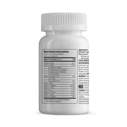 Unived KSM-66 Ashwagandha | 600mg Vegan Full Spectrum Root Extract Standardized to 5% Withanolides | for Stress, Anxiety, Endurance, & Strength (30 Vegan Caps)