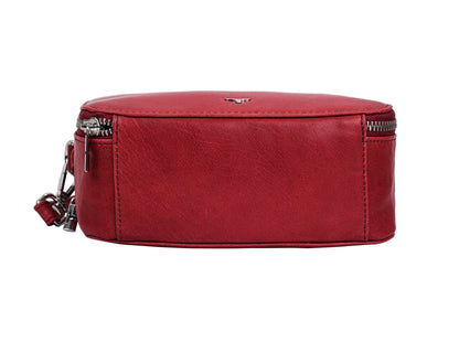 URBAN FOREST Emma Red Leather Sling Bag for Women