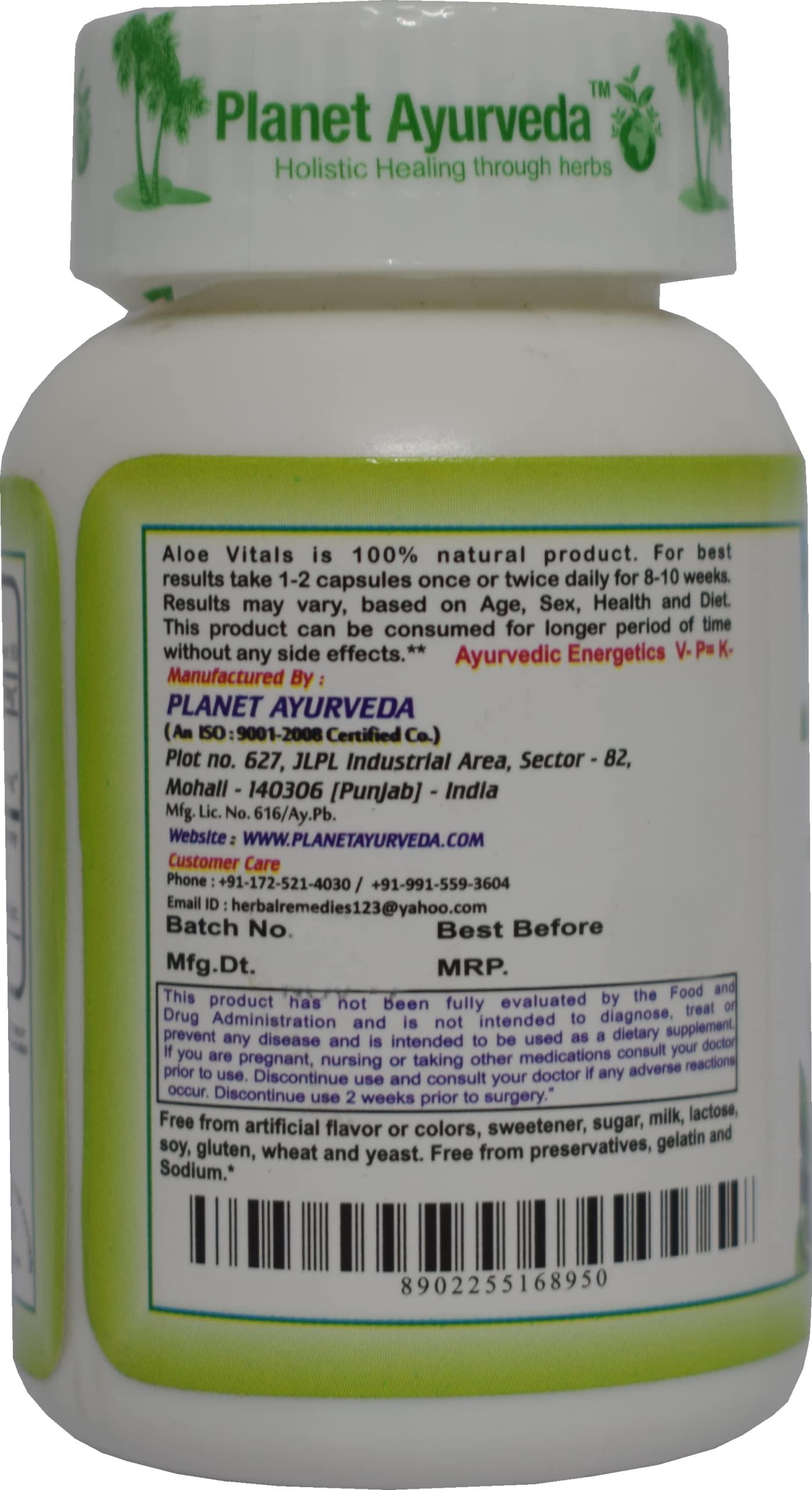 Planet Ayurveda Aloe Vitals Capsules - 60 Capsules- image 2