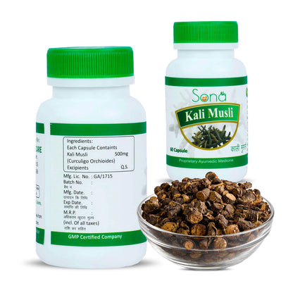 SONA HEALTH CARE Kali Musli Improve Stamina for Man -60 Capsule (Pack of 1)