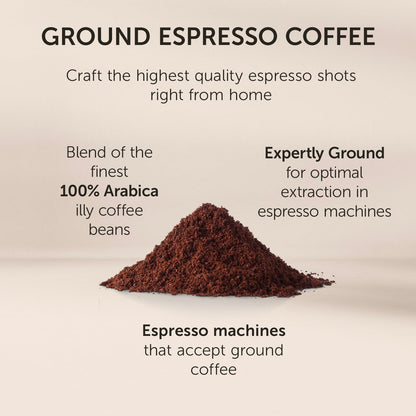 Illy Espresso Dark Roast Ground Coffee - 125g(4.4oz)