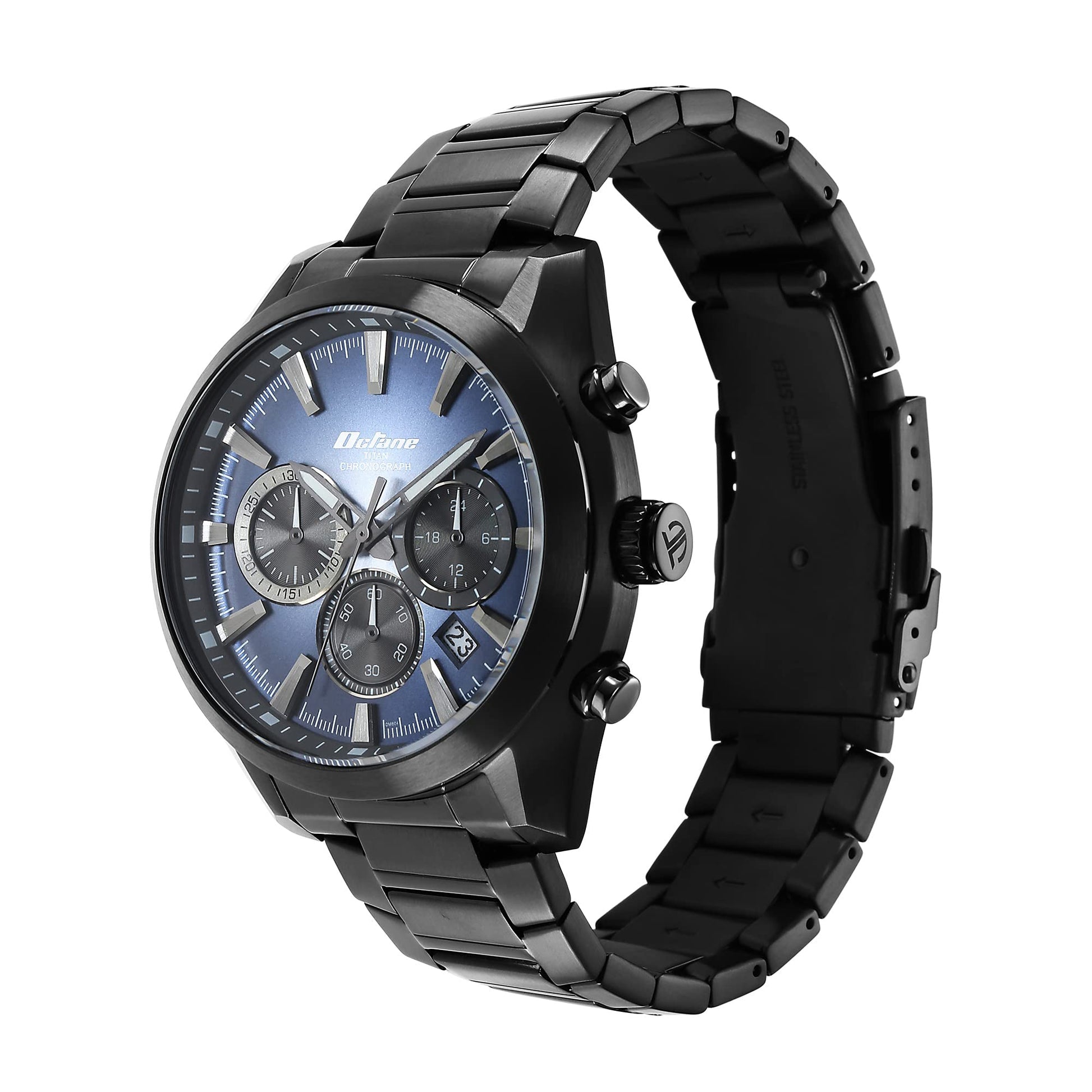 Titan Analog Blue Dial Men's Watch-90150NM01- image 2