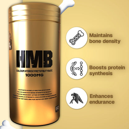 The 5XL Nutrition HMB 1000MG Capsules (calcium hydroxymethylbutyrate) - Pure HMB | Prevents Muscle Breakdown, Faster Recovery, Strength (60 Capsules)