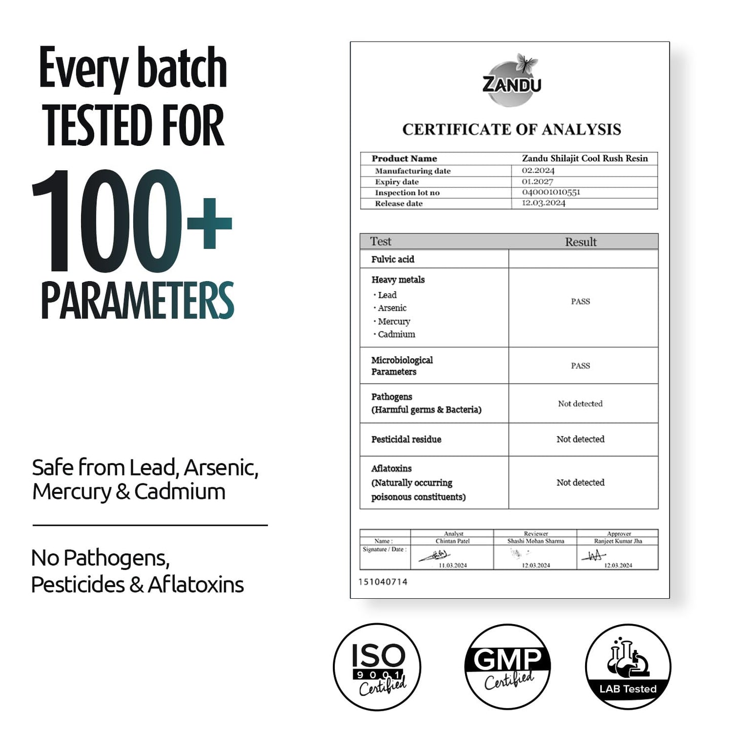 Zandu Shilajit Cool Rush Resin 10g: The 1st ever Himalayan Shilajit with heat balancing ingredients I All Season Energy | Boost Strength & Stamina | >70% Fulvic acid