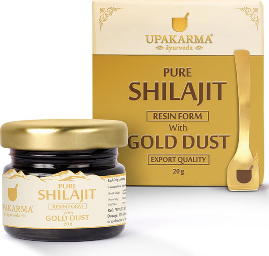 UPAKARMA Ayurvedic Shilajit Gold Resin - 20 Gms
