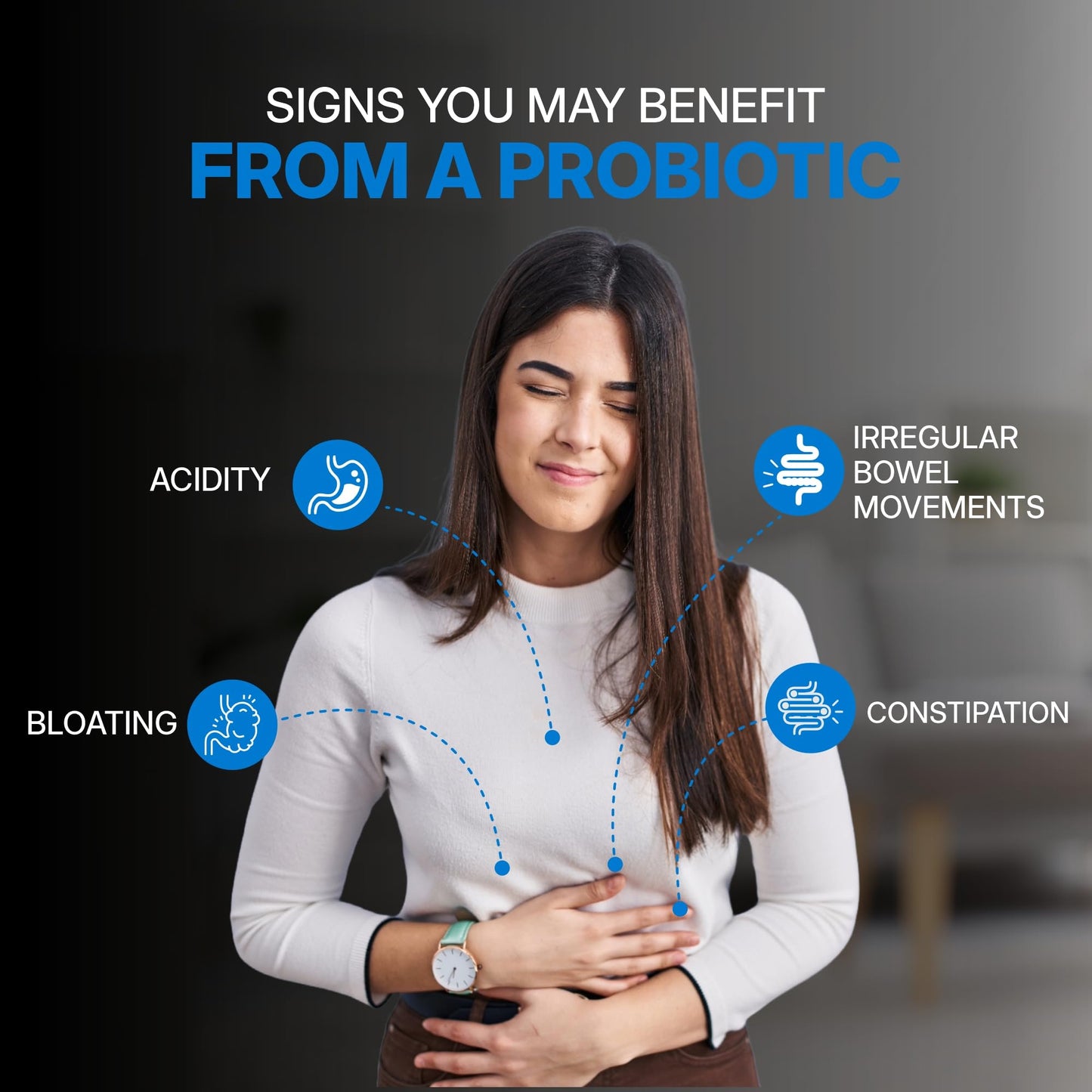 Hara Hachi Worlds No. 1 Supplement| 50 Billion CFU Gut Health Supplements with Probiotic | Gut Cleanse with Prebiotics and Probiotics| 60 Veg Capsules| L Reuteri Probiotics Supplement for Gut Health|