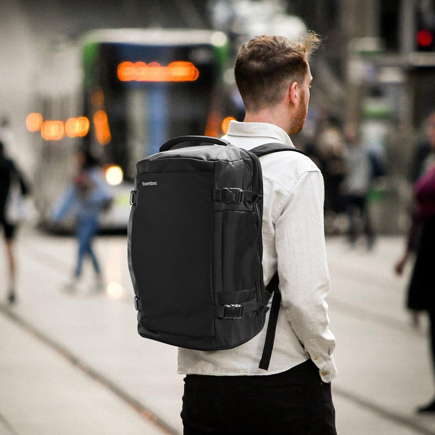 Tomtoc Navigator-T66 Lite Travel Laptop Backpack 17 Inch/ 40L-Black