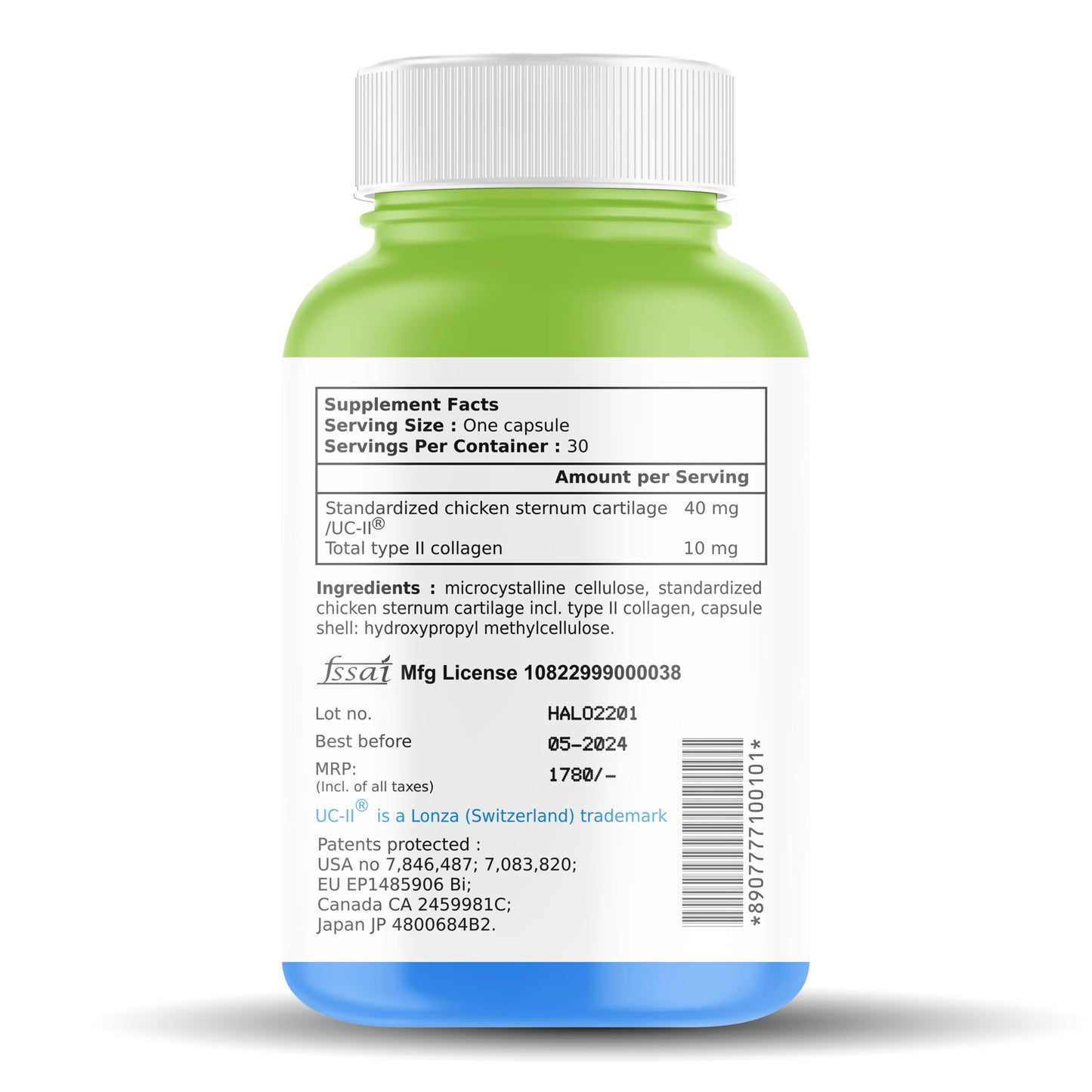 UC-II® Interhealth Inc USA, Undenatured Natural Type II Collagen, 40mg,- image 7