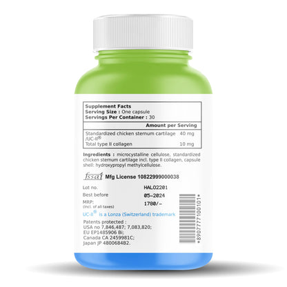 UC-II® Interhealth Inc USA, Undenatured Natural Type II Collagen, 40mg,- image 7