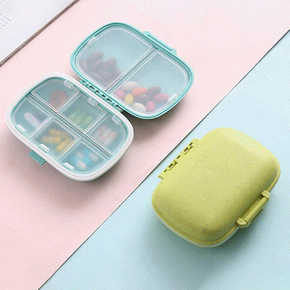 ECOMISTIQ® Weekly Pill Organizer Supplements Vitamins Medication Reminder Home Green| Boxes Cases| Health Care |Health & Beauty