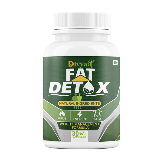 Divya Shree Fat Detox | Ayurvedic Capsules | Herbal Fat Burner for Weight Management & Metabolism Boost (30 capsules)