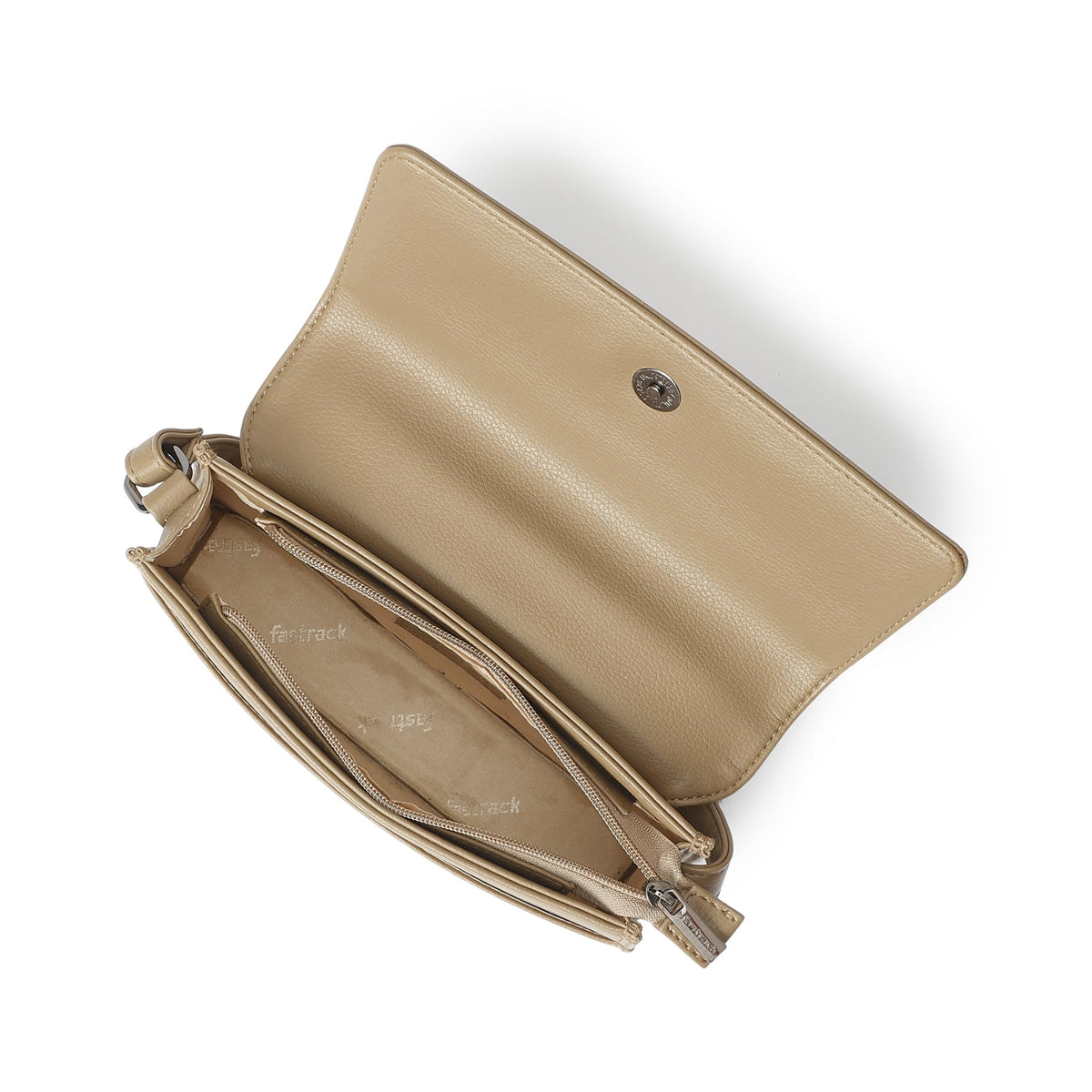 Fastrack Olive Flex Shoulder Bag | Faux-Leather Women’s Bag | Shoulder Bag For Casual Carry