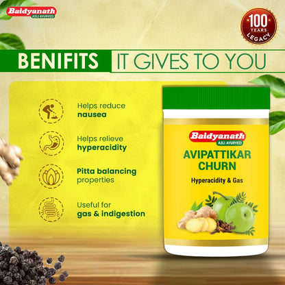 Baidyanath Avipattikar Churna - 120 gm Powder | Helpful in Hyper-Acidit- image 4