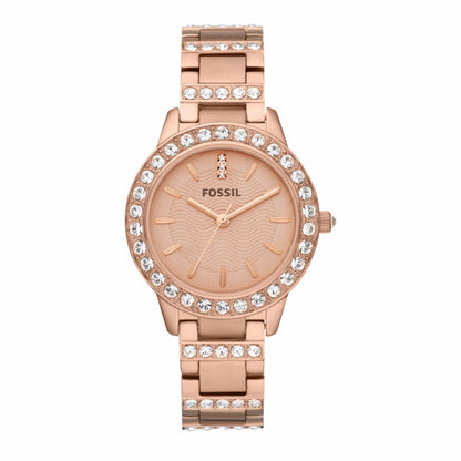 Fossil Women Jesse Analog Rose Gold Dial Watch - ES3020