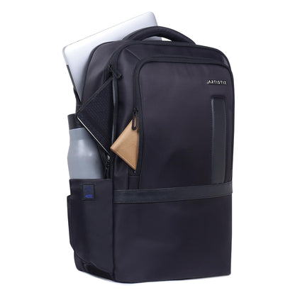Artistix TechPort Business Backpack For Men 27 L Office Travel Backpack with 16 inch Laptop Compartment Heavy Duty Water-resistant Material Laptop Bag, Black