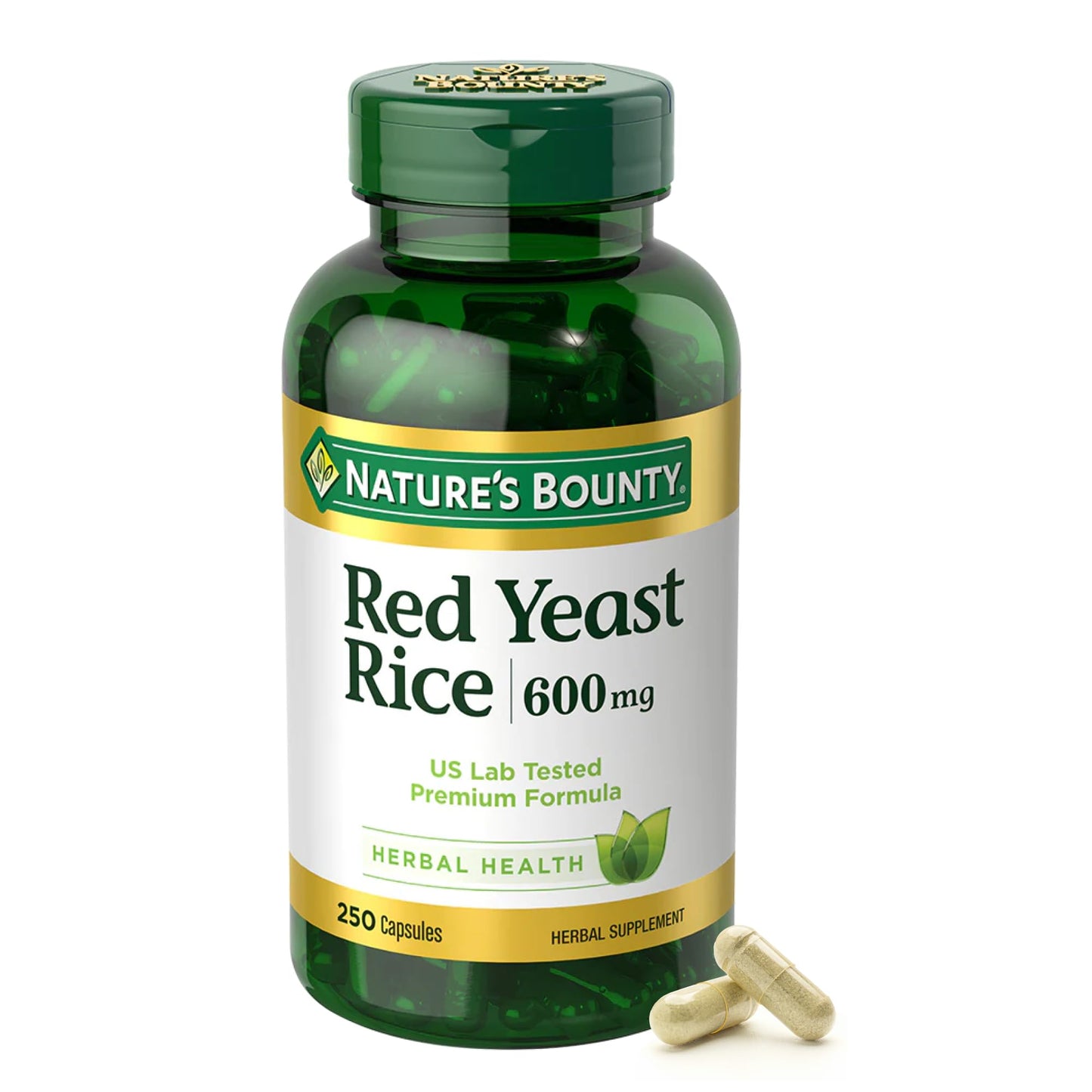 Nature's Bounty Red Yeast Rice, 600 mg, 250 Capsules