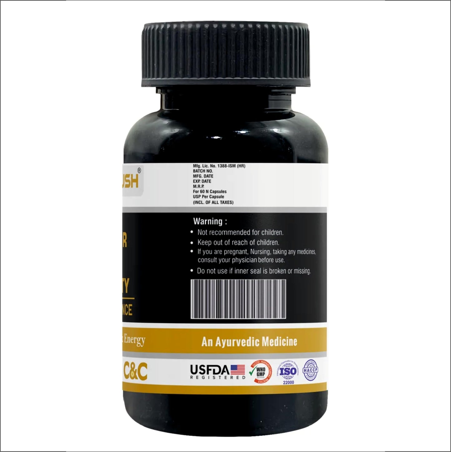 ORGAYUSH Vigour & Vitality Capsules – Energy, Stamina & Muscle Support Supplement with Herbal Extracts, Vitamins & Amino Acids for Performance & Recovery(Pack of 1)
