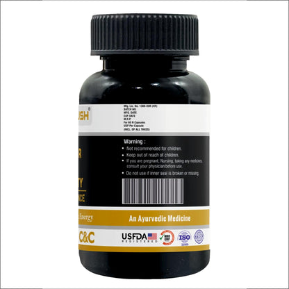 ORGAYUSH Vigour & Vitality Capsules – Energy, Stamina & Muscle Support Supplement with Herbal Extracts, Vitamins & Amino Acids for Performance & Recovery(Pack of 1)