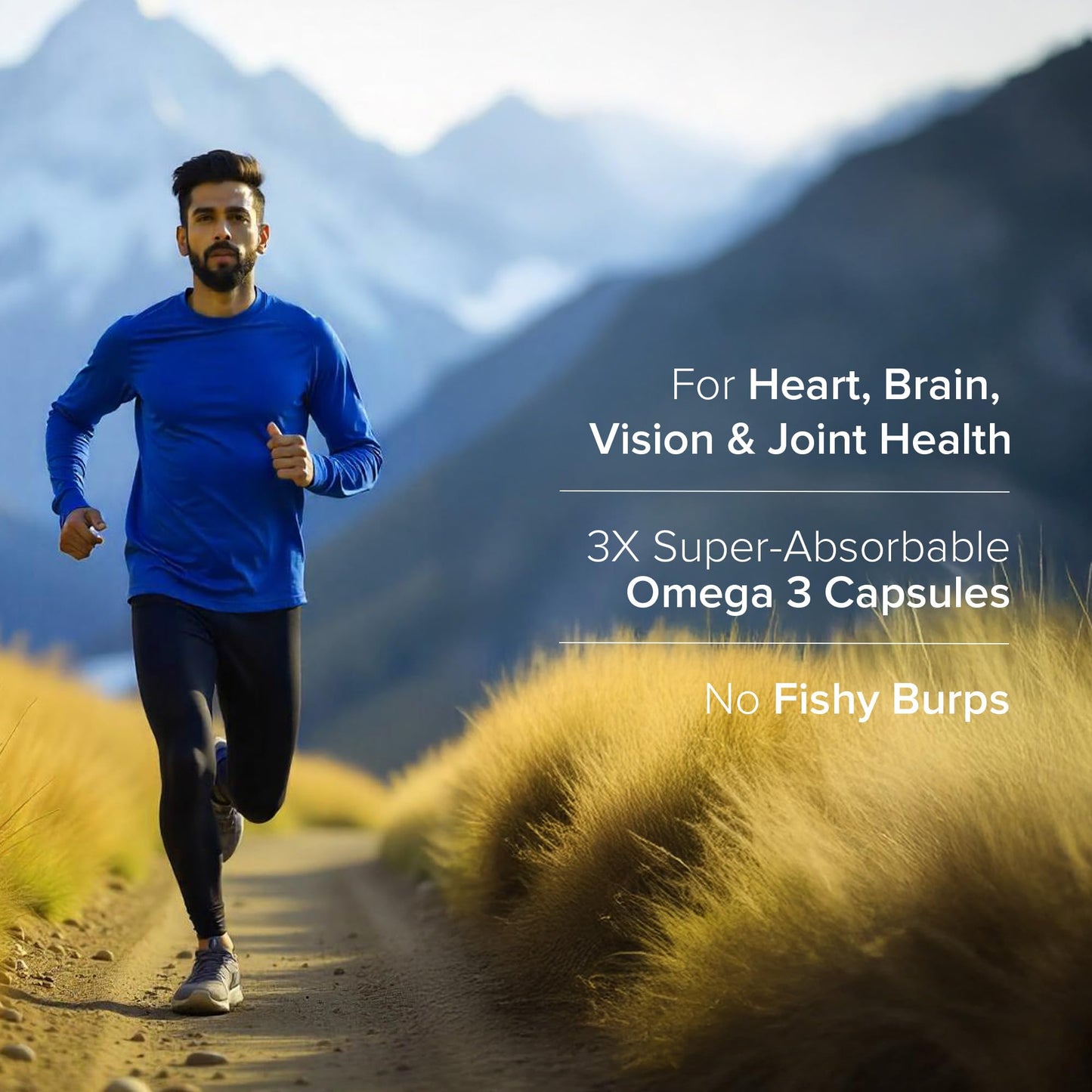 GNC Triple Strength Fish Oil 1500mg Omega-3 with 900mg EPA & DHA | 60 Softgels | For Heart, Healthy Cholesterol, Joint Comfort, Focus & Vision | Enteric-Coated for No Fishy Aftertaste |USA Formulated