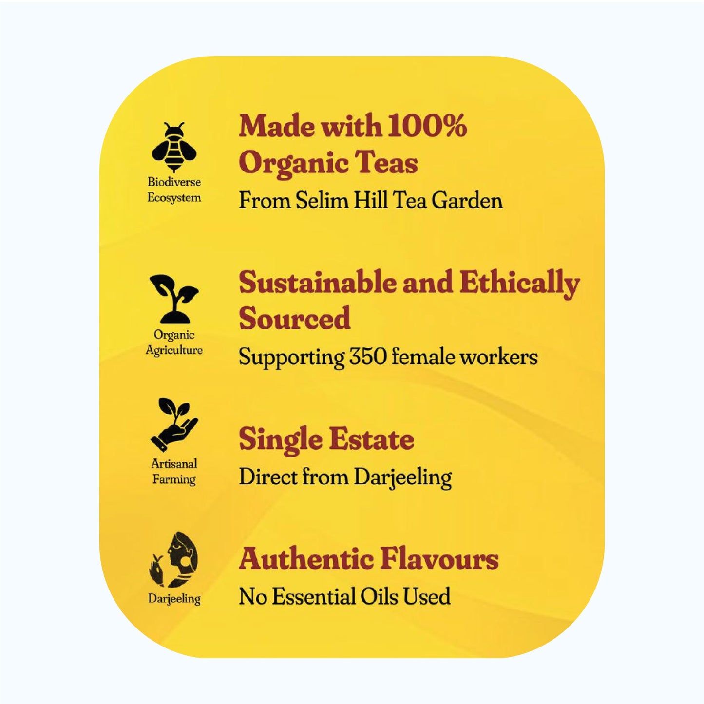 Dorje Teas Roasted Flush Darjeeling Black Tea | 100g (Pack of 1) | Selim Hill Estate | Rich & Bold Roasted Flavour | 100% Single Estate Whole Leaf | No Dust or Fannings | 40 Cups