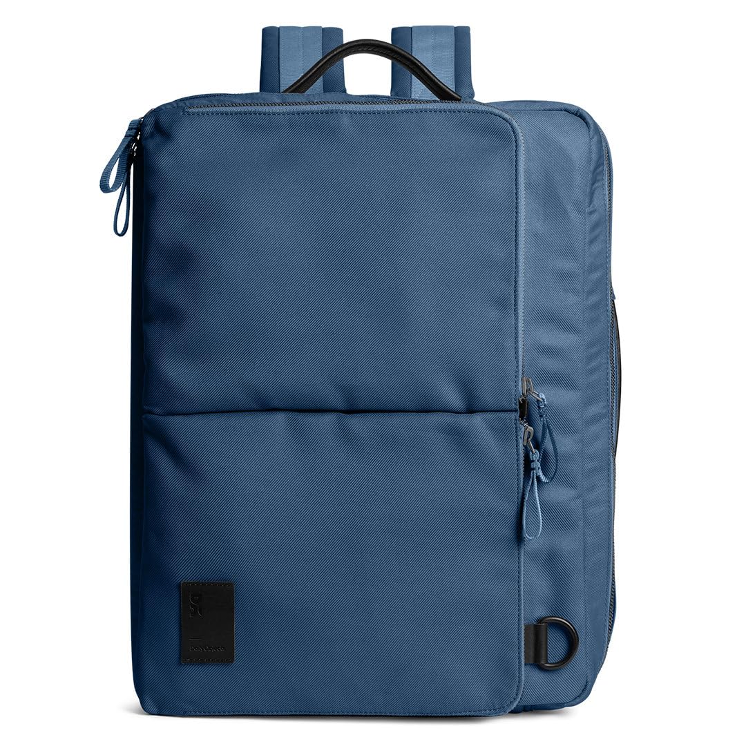 DailyObjects PET Deep Sea Meridian Convertible Briefpack (Backpack + Briefcase) (16L)| 100% Recycled | Fits Laptop Upto 16 Inch | Lightweight Shoulder Backpack | Multiutility Bag with Trolley Sleeve
